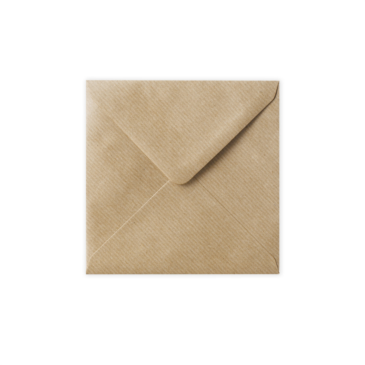 Ribbed Kraft Envelope 140x140 mm