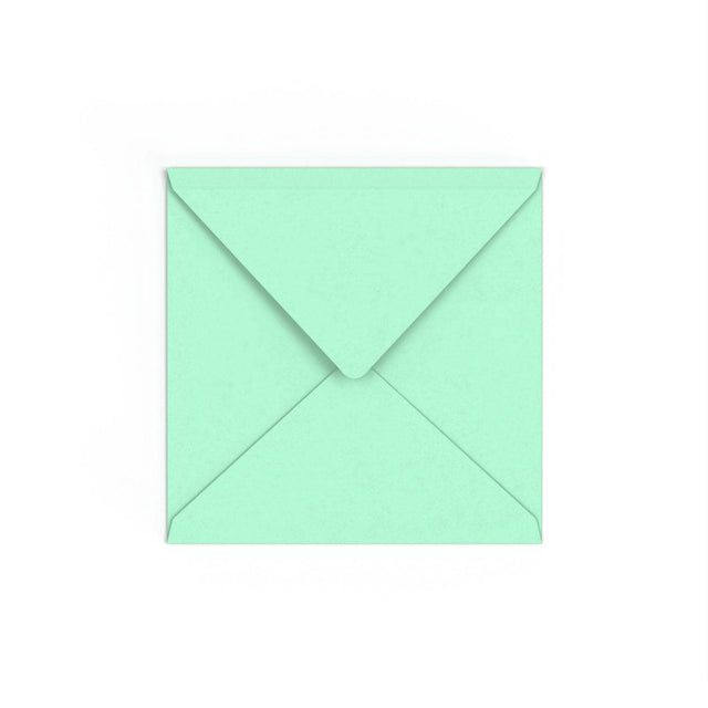 Jade Green British Made Gummed V-Flap Envelope (155 x 155mm)