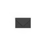 Black British Made Gummed V-Flap Envelope (62 x 94mm)