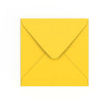 Mid Yellow Gummed V-Flap Envelope (155 x 155mm)