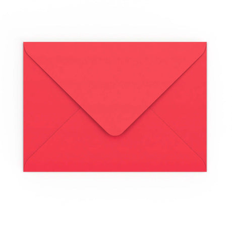 C5 Bright Red Gummed V-Flap Envelope (162 x 229mm)