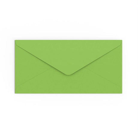 DL Mid Green Gummed V-Flap Envelope (110 x 220mm)