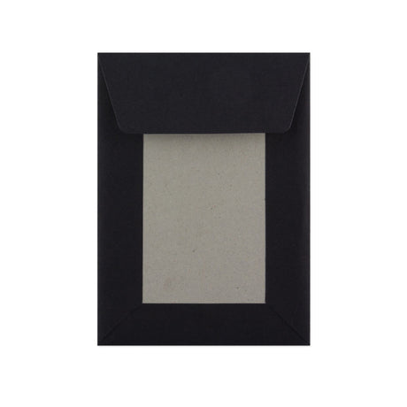 C6 Black Board Back Peel & Seal Envelope (162 x 114mm)